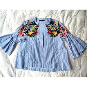 Zara Seersucker Jacket